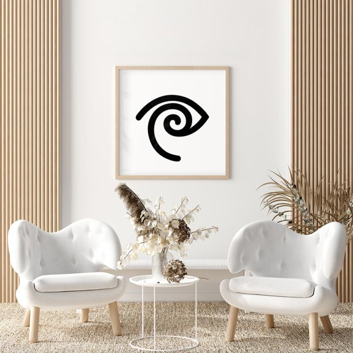 Αφίσα Poster Ζαλισμένο minimal μάτι σε σαλόνι
