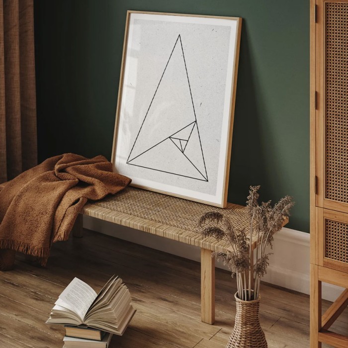 Αφίσα Poster Fibonacci triangle για σαλόνι