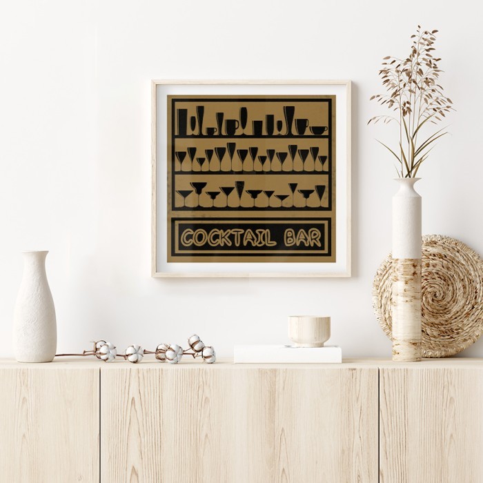 Αφίσα Poster Cocktail Bar δωματίου