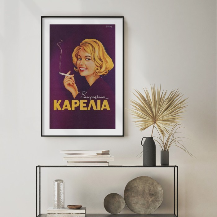 Αφίσα Poster Σιγαρέττα Καρέλια για σαλόνι