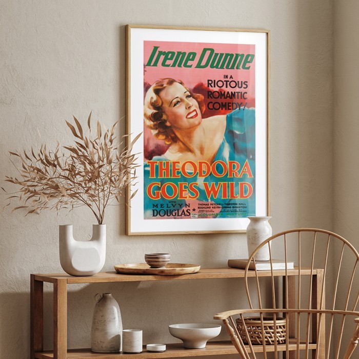 Αφίσα Poster Irene Dunne με κορνίζα