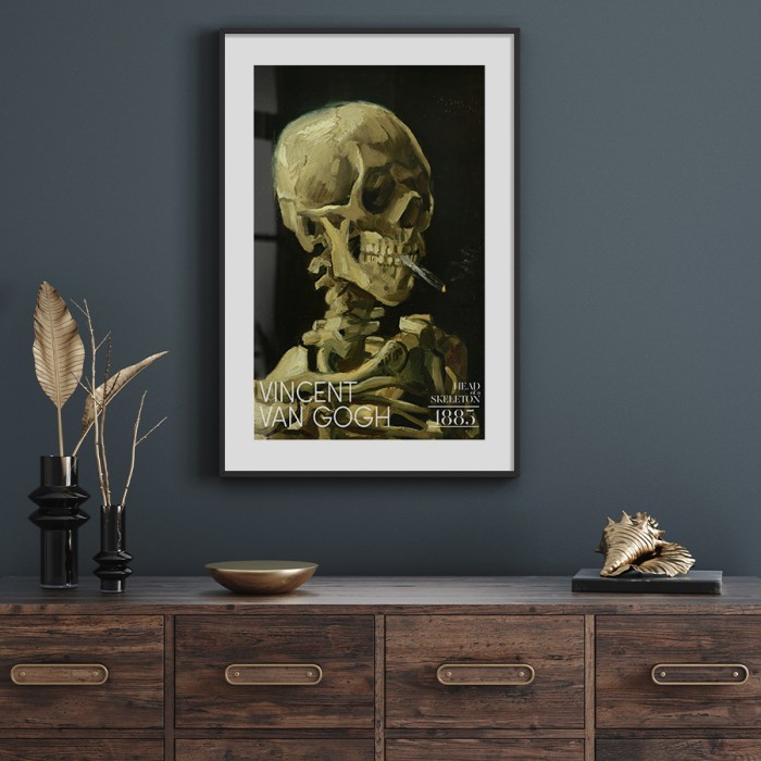 Αφίσα Poster Head of a Skeleton με κορνίζα