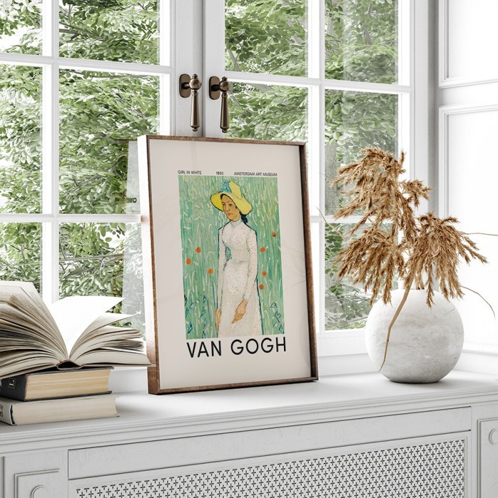 Αφίσα Poster Girl in White με κορνίζα