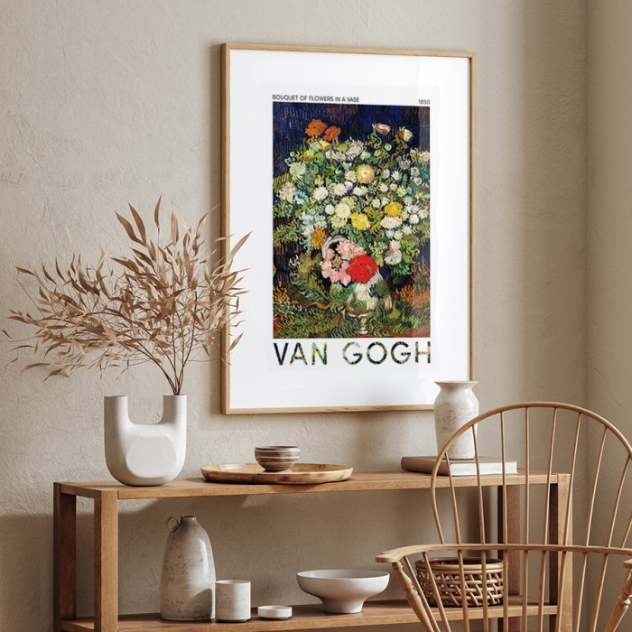 Αφίσα Poster Bouquet of Flowers in a Vase δωματίου