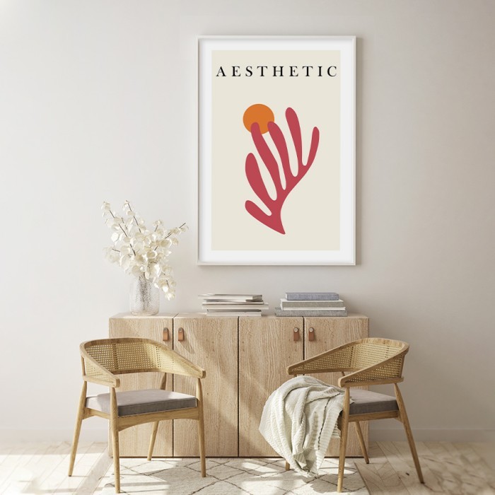 Αφίσα Poster Aesthetic red plant δωματίου