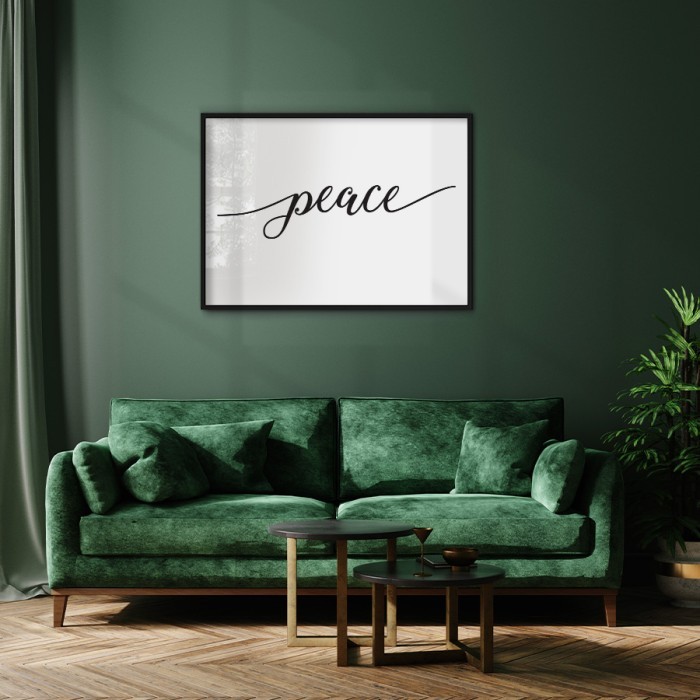 Αφίσα Poster Peace για σαλόνι