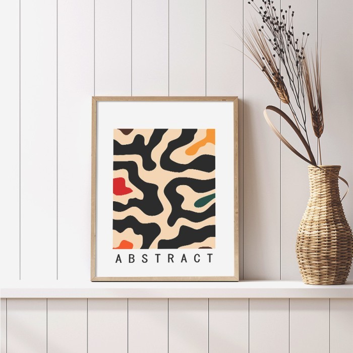 Αφίσα Poster Abstract paintings με κορνίζα