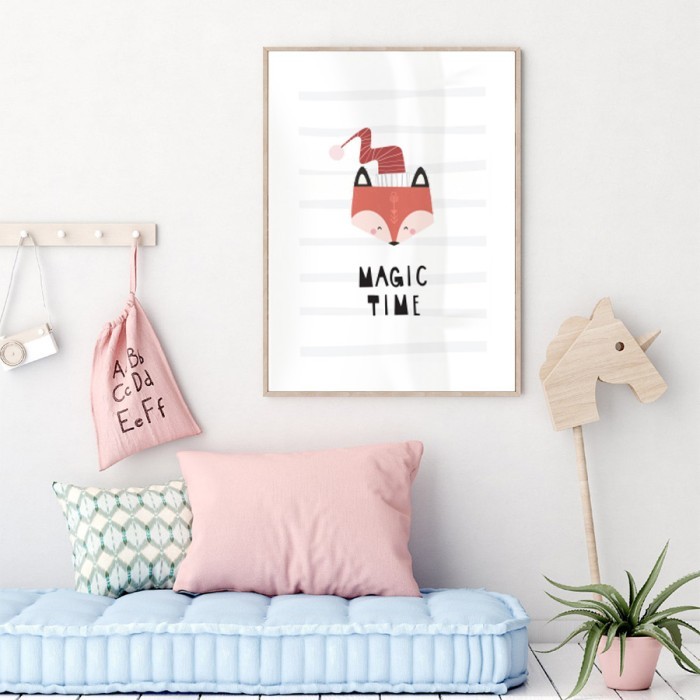 Αφίσα Poster Μαγική αλεπού για παιδικό δωμάτιο 