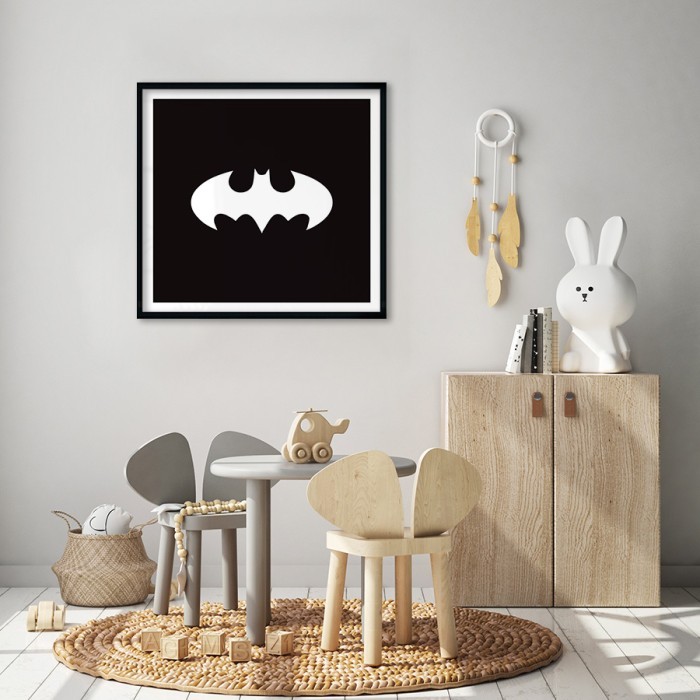 Αφίσα Poster Batman logo για παιδικό δωμάτιο 