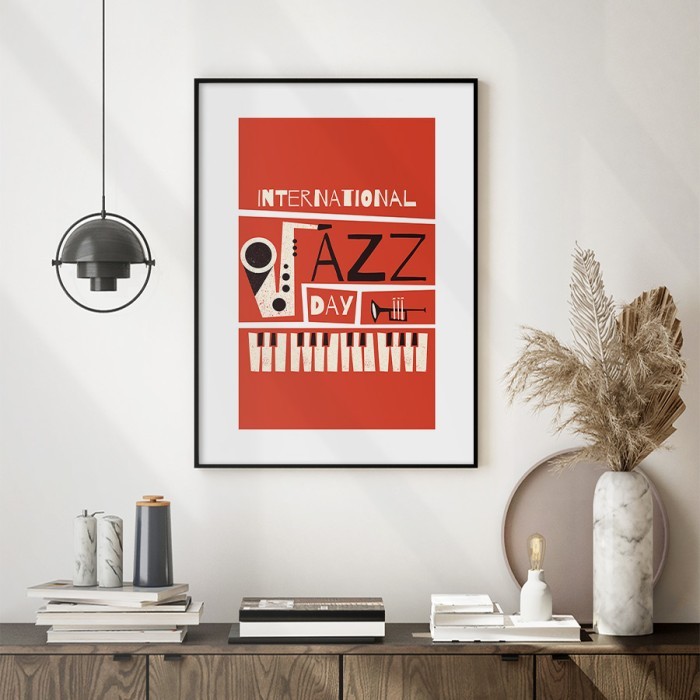 Αφίσα Poster Jazz Fest με κορνίζα
