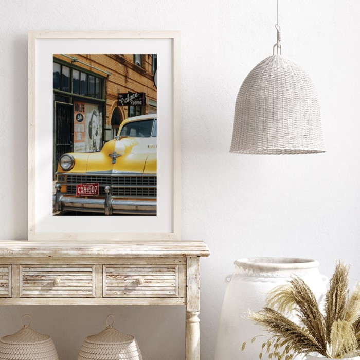 Αφίσα - Poster Classic Old Taxi με κορνίζα Αφίσα - Poster Classic Old Taxi με κορνίζα