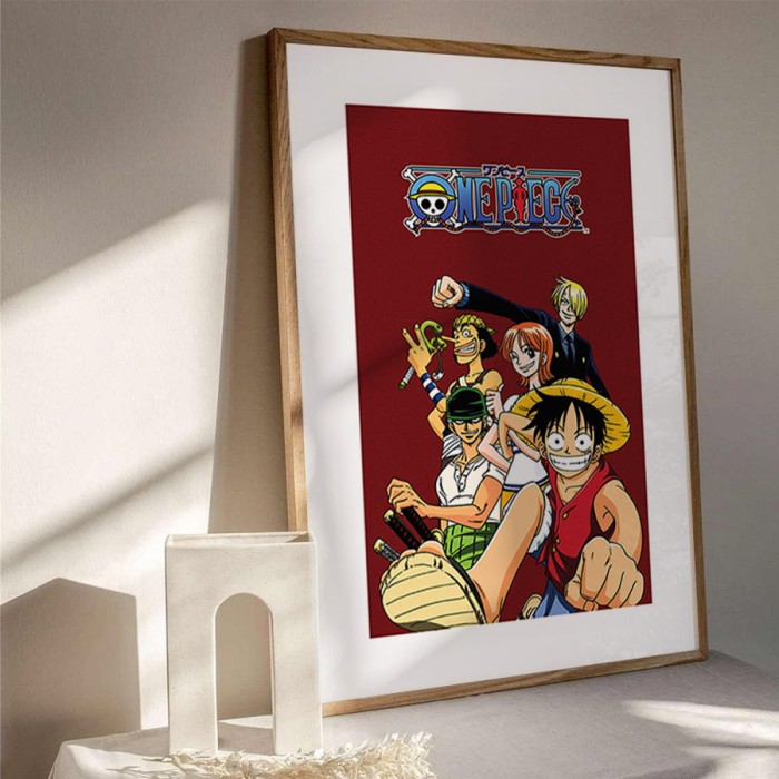 Αφίσα Poster One Piece Characters με κορνίζα Αφίσα Poster One Piece Characters με κορνίζα