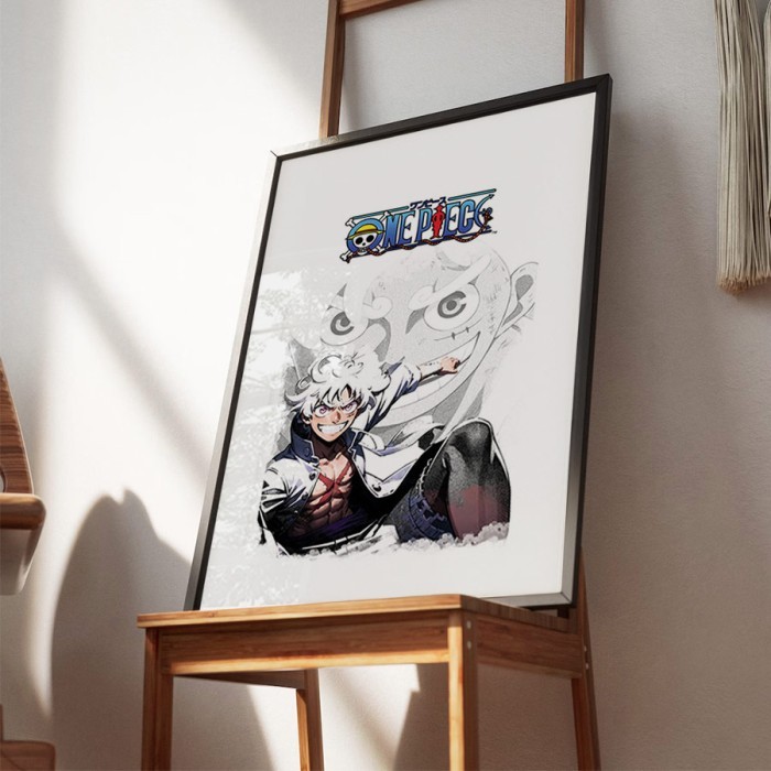 Αφίσα Poster Luffy Gear 5 με κορνίζα