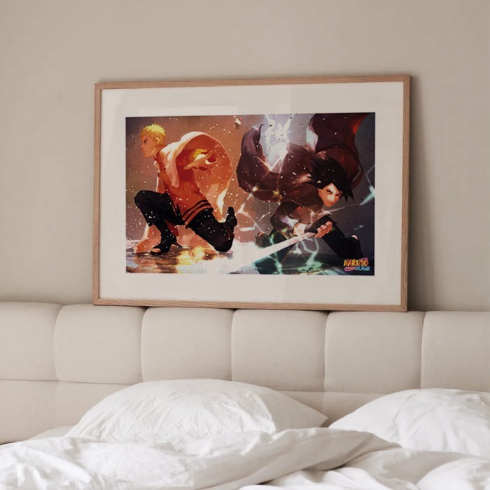 Αφίσα Poster Naruto - Sasuke με κορνίζα