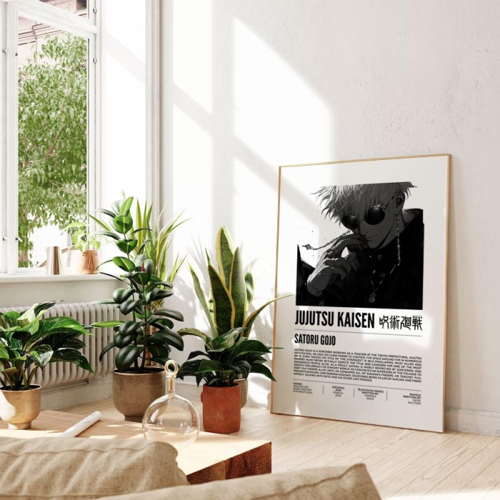 Αφίσα Poster Satoru Gojo για καθιστικό