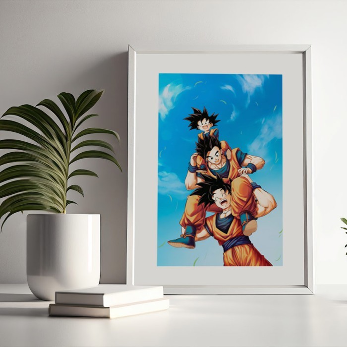 Αφίσες Poster Goten - Goku - Gohan για σαλόνι