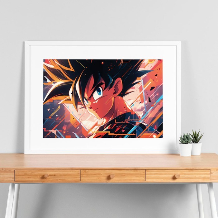 Αφίσες Poster Battle Ready Goku με κορνίζα