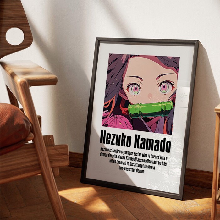 Αφίσες Poster Nezuko Kamado με κορνίζα