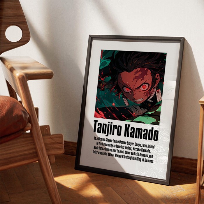 Αφίσες Poster Kamado Tanjiro με κορνίζα