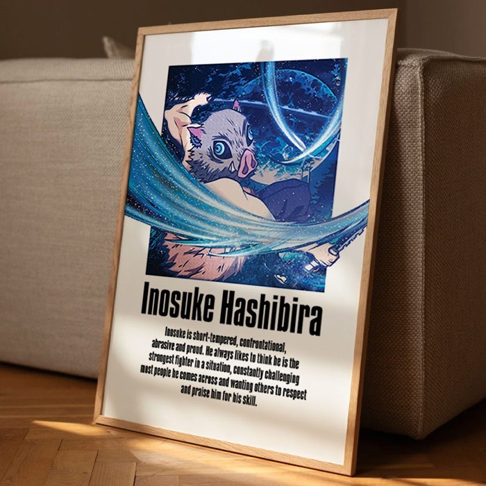 Αφίσες Poster Inosuke Hashibira με κορνίζα