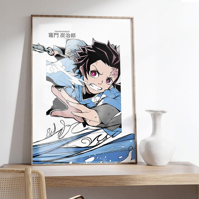 Αφίσες Poster Tanjiro με κορνίζα