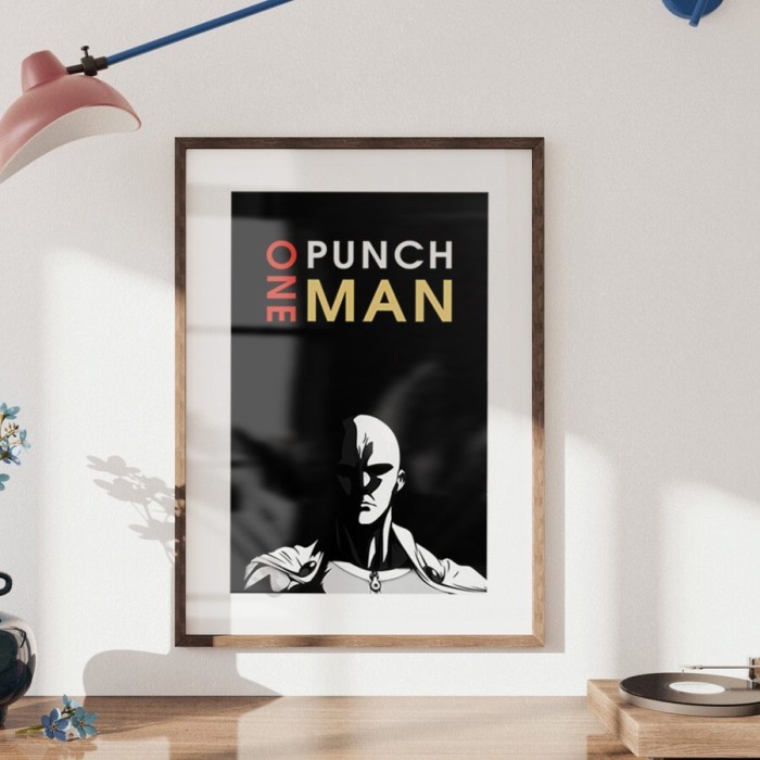 Αφίσες Poster One Punch Man Manga σε λευκό φόντο