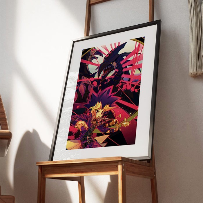 Αφίσες Poster Gandora the dragon & Yugi με κορνίζα