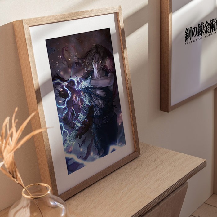 Αφίσες Poster Fullmetal Alchemist Edward Elric με κορνίζα