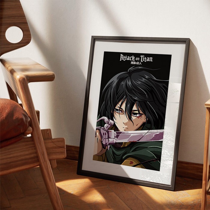 Αφίσες Poster Mikasa με κορνίζα