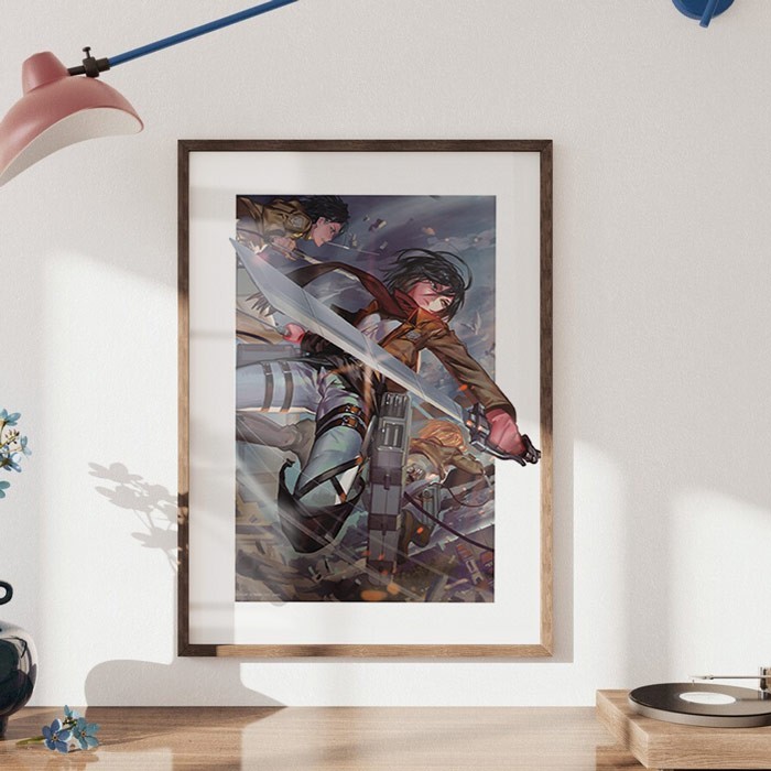 Αφίσες Poster Attack On Titan Mikasa για καθιστικό