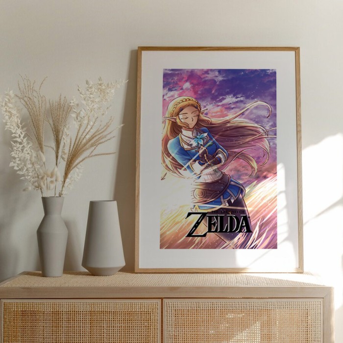 Αφίσα Poster Princess Zelda με κορνίζα