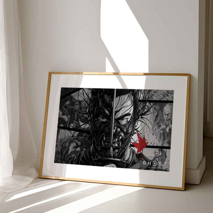 Αφίσα Poster Afro Samurai με κορνίζα Αφίσα Poster Afro Samurai με κορνίζα