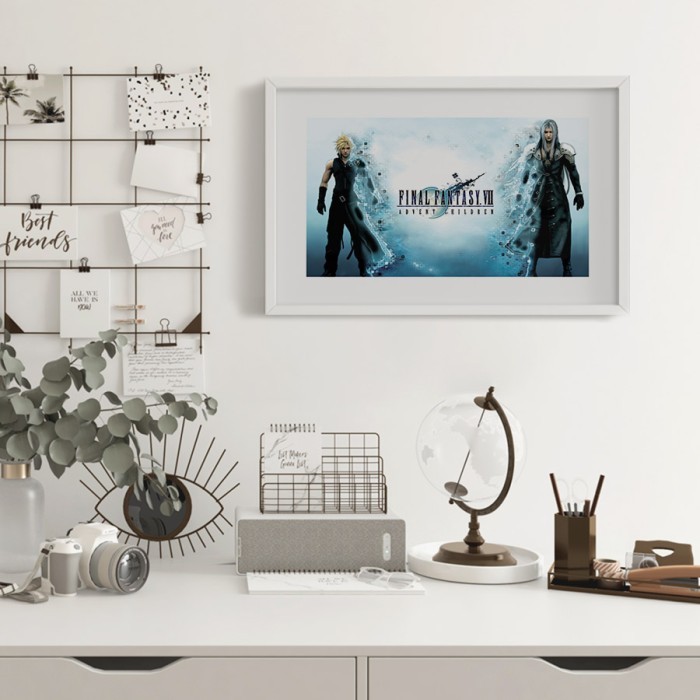 Αφίσα Poster Final Fantasy Advent Children σε καθιστικό