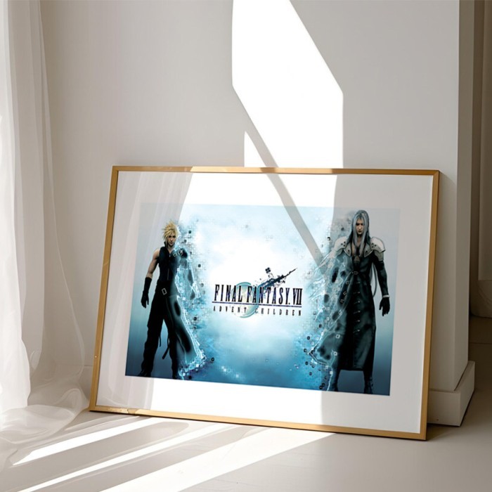 Αφίσα Poster Final Fantasy Advent Children σε λευκό φόντο