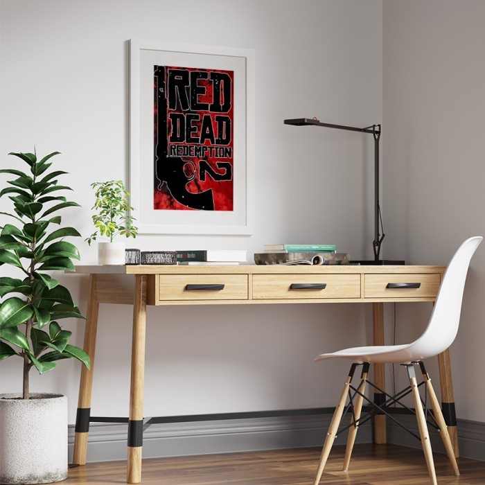 Αφίσα Poster Red Dead Redemption 2 σε γραφείο