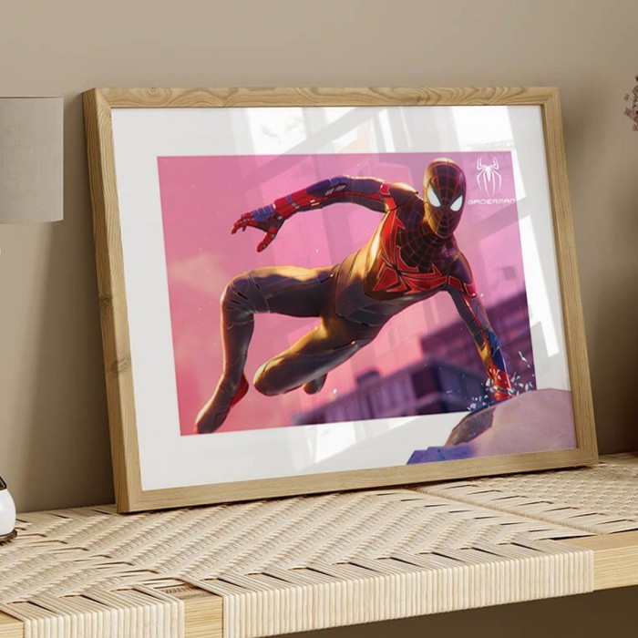 Αφίσα Poster Spider-Man (Miles Morales) με κορνίζα