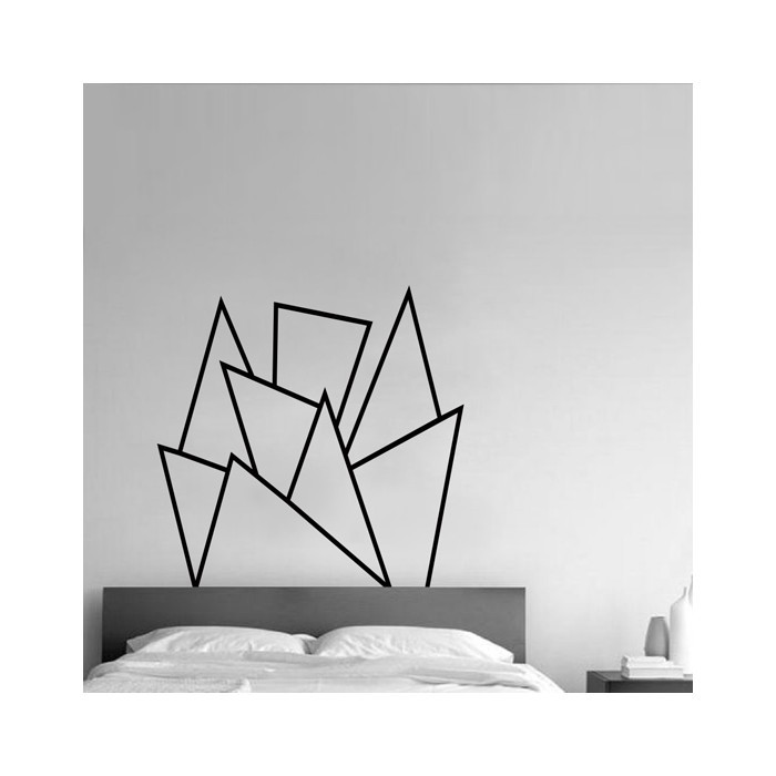 Αυτοκόλλητο τοίχου δωματίου Σχέδιο από τρίγωνα