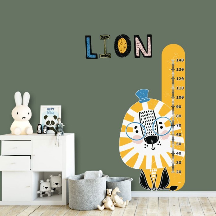 Αυτοκόλλητο τοίχου για παιδικό δωμάτιο Lion