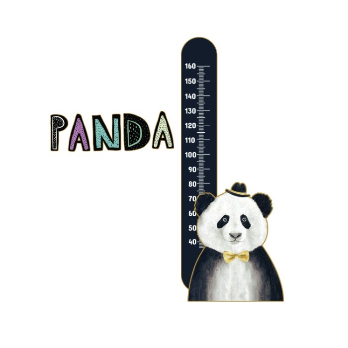 Αυτοκόλλητo τοίχου παιδικό Panda                            