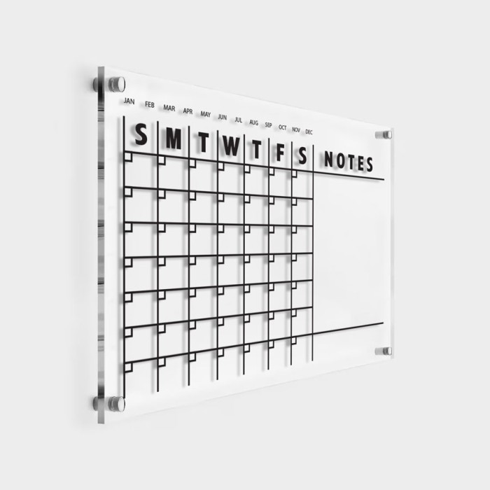 Ακρυλικό Calendar - Daily with Notes