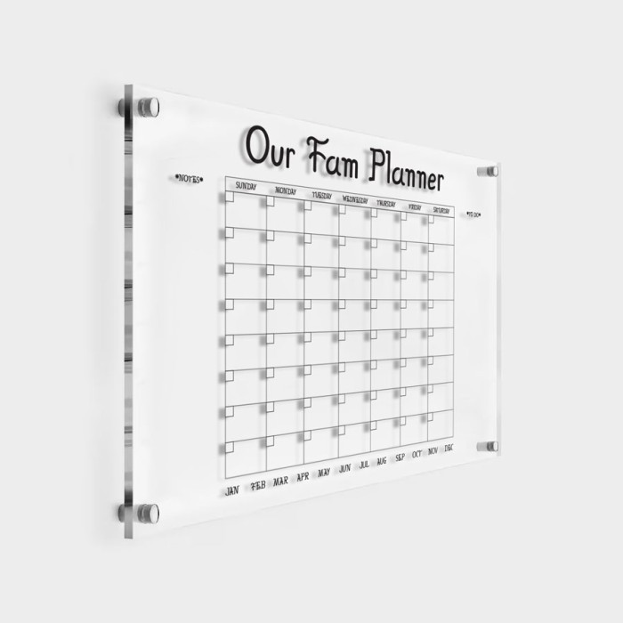 Ακρυλικό Calendar - Fam Planner