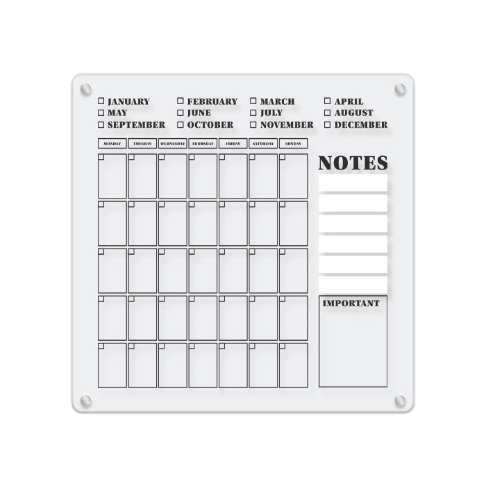 Ημερολόγιο Τοίχου - Monthly Notes
