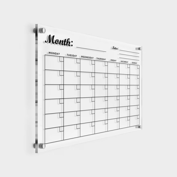 Ακρυλικό Calendar - Month