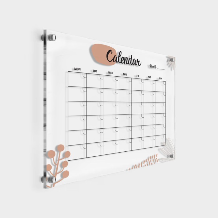 Ακρυλικό Calendar-Calendar Abstract