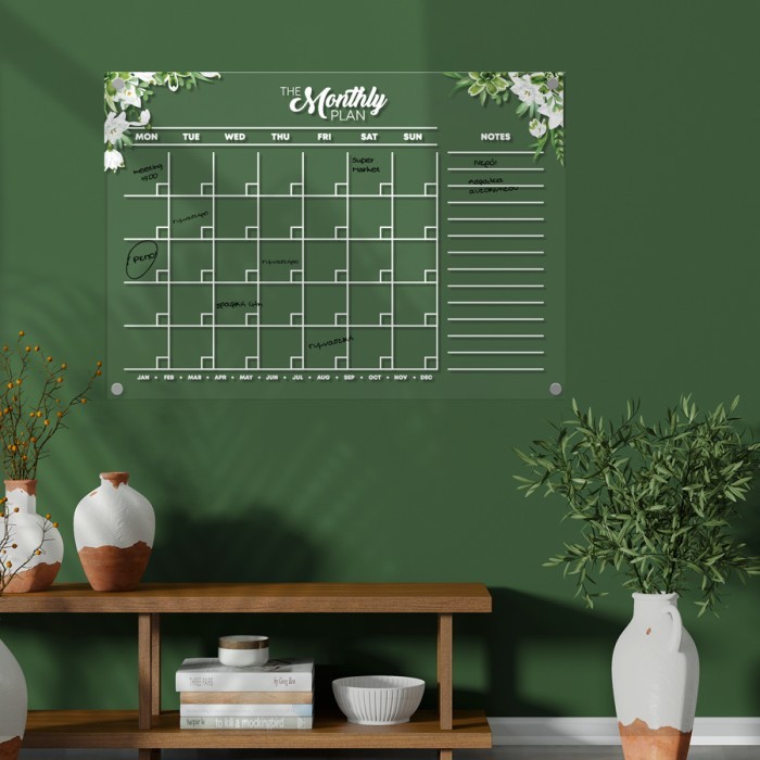 Ημερολόγιο Τοίχου -The Monthly Plan - Διακόσμηση Τοίχου