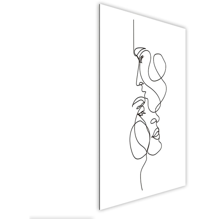 Πίνακας Etalbond Black n' White Πλάι - Line Forehead Kiss Πίνακας Etalbond Black n' White Πλάι - Line Forehead Kiss