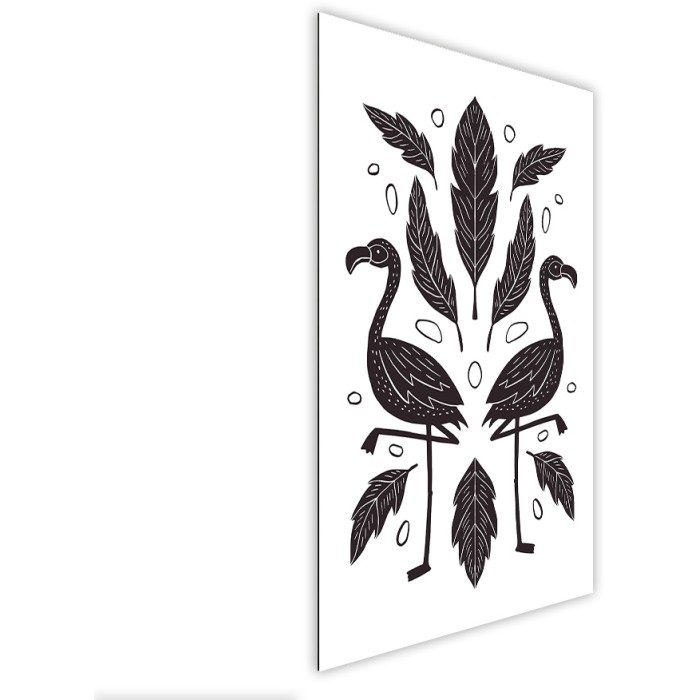 Πίνακας Etalbond Black n' White Πλάι - Boho Flamingos Πίνακας Etalbond Black n' White Πλάι - Boho Flamingos