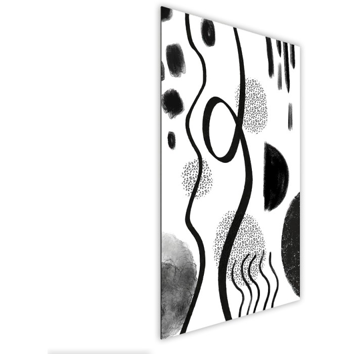 Πίνακας Etalbond Black n' White Πλάι - Abstract Lines Πίνακας Etalbond Black n' White Πλάι - Abstract Lines