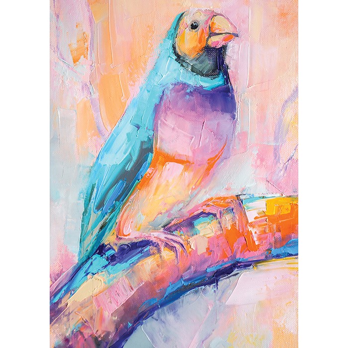 Πίνακας Etalbond Ζωγραφικής – Pink Parrot