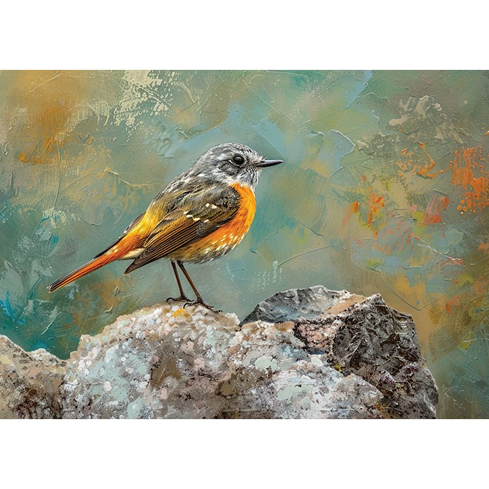 Πίνακας Etalbond Ζωγραφικής – Orange Bird Πίνακας Etalbond Ζωγραφικής – Orange Bird